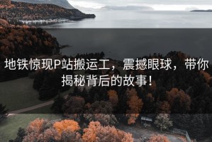 地铁惊现P站搬运工，震撼眼球，带你揭秘背后的故事！