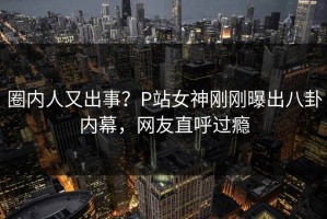 圈内人又出事？P站女神刚刚曝出八卦内幕，网友直呼过瘾