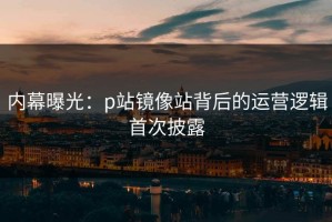 内幕曝光：p站镜像站背后的运营逻辑首次披露