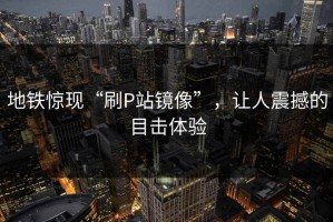 地铁惊现“刷P站镜像”，让人震撼的目击体验