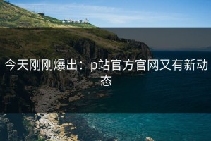 今天刚刚爆出：p站官方官网又有新动态