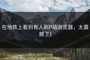 在地铁上看到有人刷P站浏览器，太震撼了！