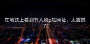 在地铁上看到有人刷p站网址，太震撼了！