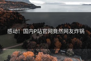 感动！国内P站官网竟然网友炸锅