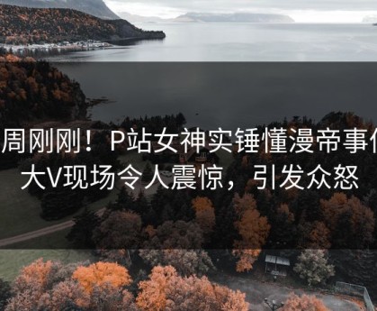 本周刚刚！P站女神实锤懂漫帝事件，大V现场令人震惊，引发众怒