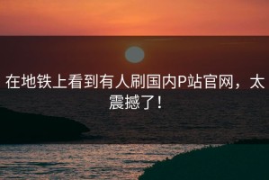 在地铁上看到有人刷国内P站官网，太震撼了！