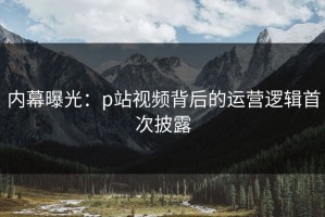 内幕曝光：p站视频背后的运营逻辑首次披露