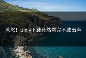惹怒！pixiv下载竟然看完不敢出声