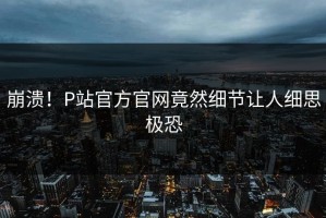 崩溃！P站官方官网竟然细节让人细思极恐