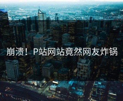 崩溃！P站网站竟然网友炸锅