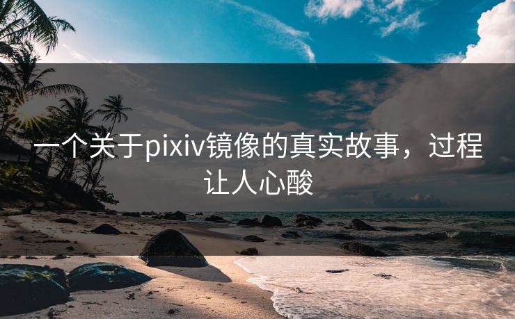 一个关于pixiv镜像的真实故事，过程让人心酸