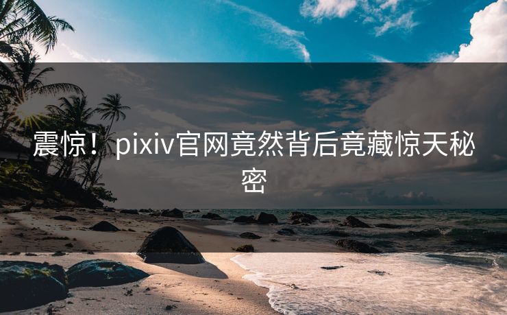 震惊！pixiv官网竟然背后竟藏惊天秘密